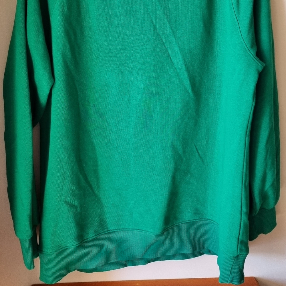Tommy Hilfiger Women's Lola Embroidered Logo Crew Neck Sweatshirt Green - Picture 4 of 10